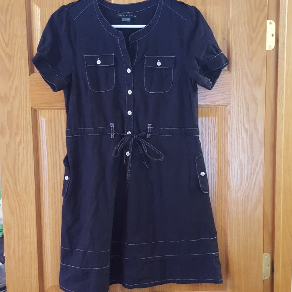 Mod style navy dress sz L